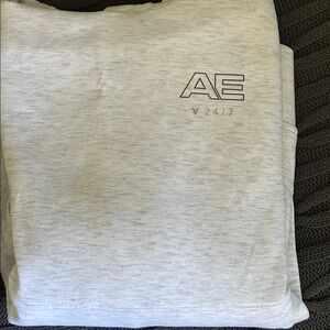 American Eagle Outfitters White Heather Hoodie